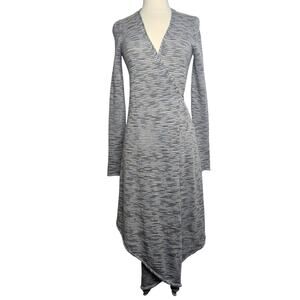 CALYPSO St. Barth Women's Gray Baby Alpaca Wrap Cardigan Size XS Longline Soft